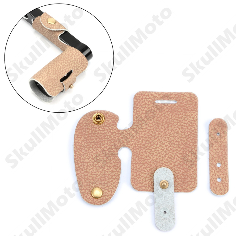 Cubierta de clavija de engranaje de motocicleta Funda de cuero con palanca de cambio para Harley Softail 1986 accesorios universales