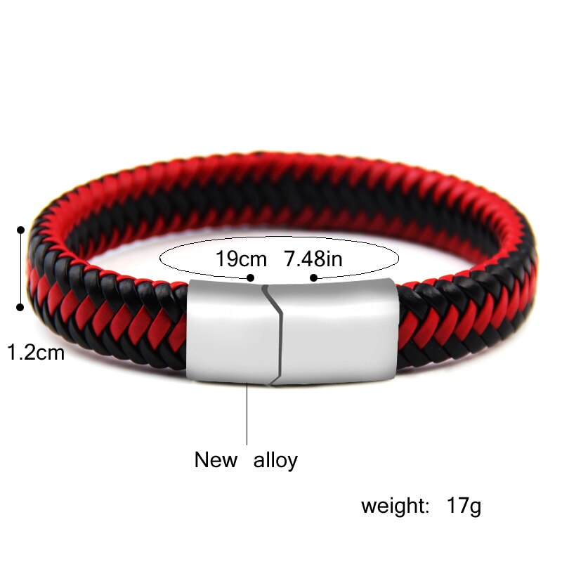 nouvelle Punk Rock Style Trengy bijoux aimant à la main dames Bracelet en cuir hommes accessoires Couple
