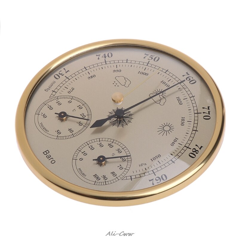 Wall Mounted Household Barometer Thermometer Hygrometer Weather Station Hanging