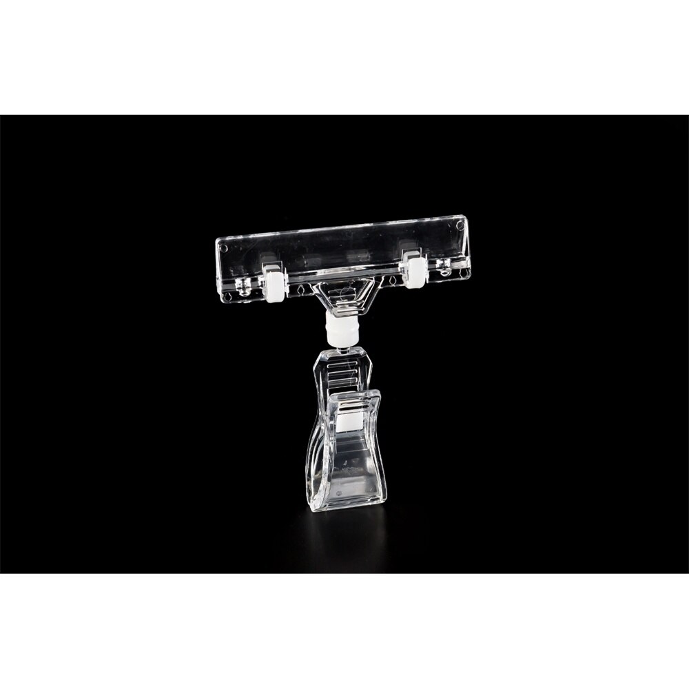 Pop Rotatie Clear Prijskaartje Houder Met Draaibare Clip