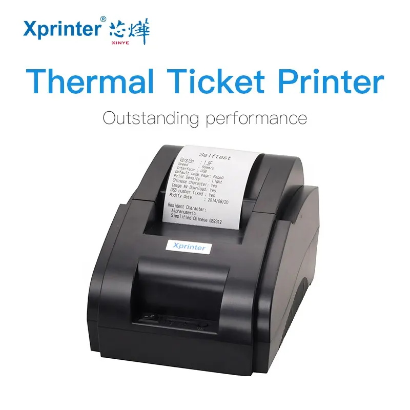 Impresora térmica de recibos Xprinter de 58mm HIQ, impresora de código de barras portátil USB y Bluetooth para Android IOS, impresora POS de billetes, máquina de facturas