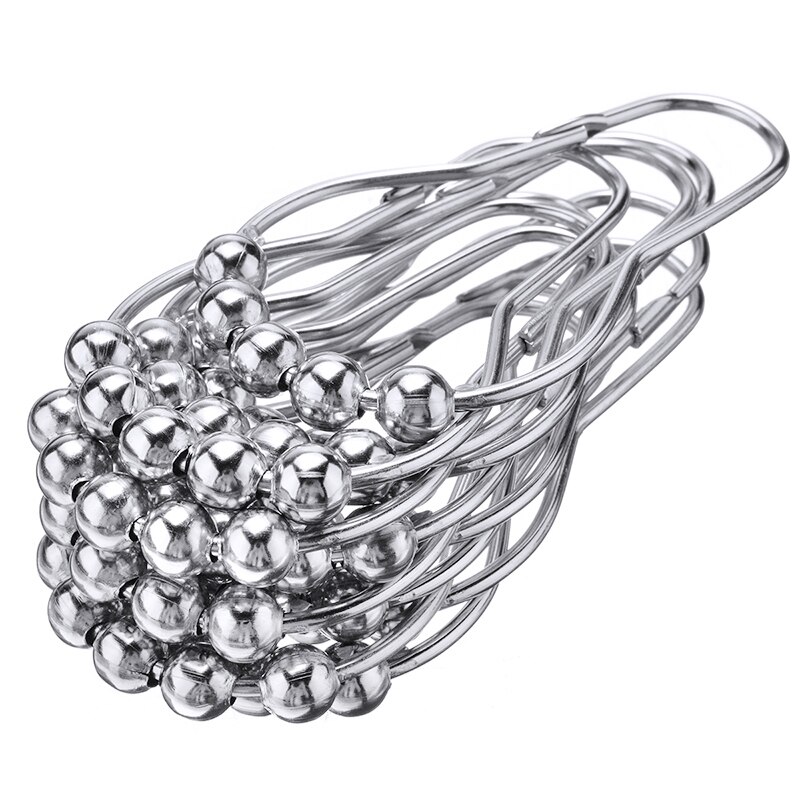 12Stck Edelstahl Dusche Vorhang Haken Ringe Metall Dusche Vorhang Haken Ringe Für Schlecht Dusche Stangen Vorhänge