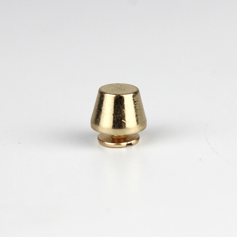 Sacs à main 10x7mm, 4 pièces, clous plats en forme de seau, pointes à vis, Rivets, sac artisanal en cuir, décoration: gold