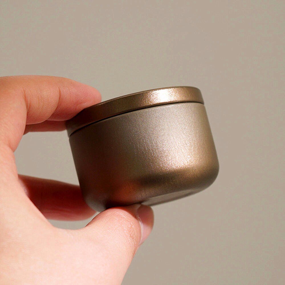 1pc vattentäta plåtbehållare förvaringsbox metall lufttät lukttät behållare aluminium örtförråd te förseglad burk kökspryl