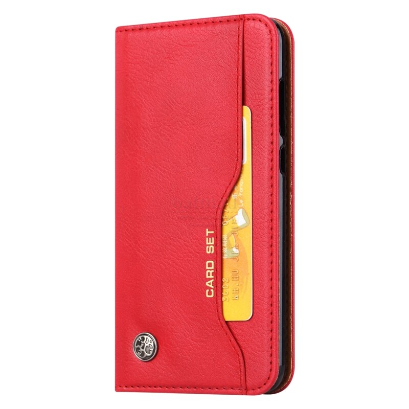 Für Xiaomi Redmi Hinweis 8 Pro Fall Brieftasche Wildleder Leder Karte Stehen Magnet Folio Für Xiomi Hinweis 8 8T fall Luxus Retro Flip-Cover: For Redmi Note 8 / Red