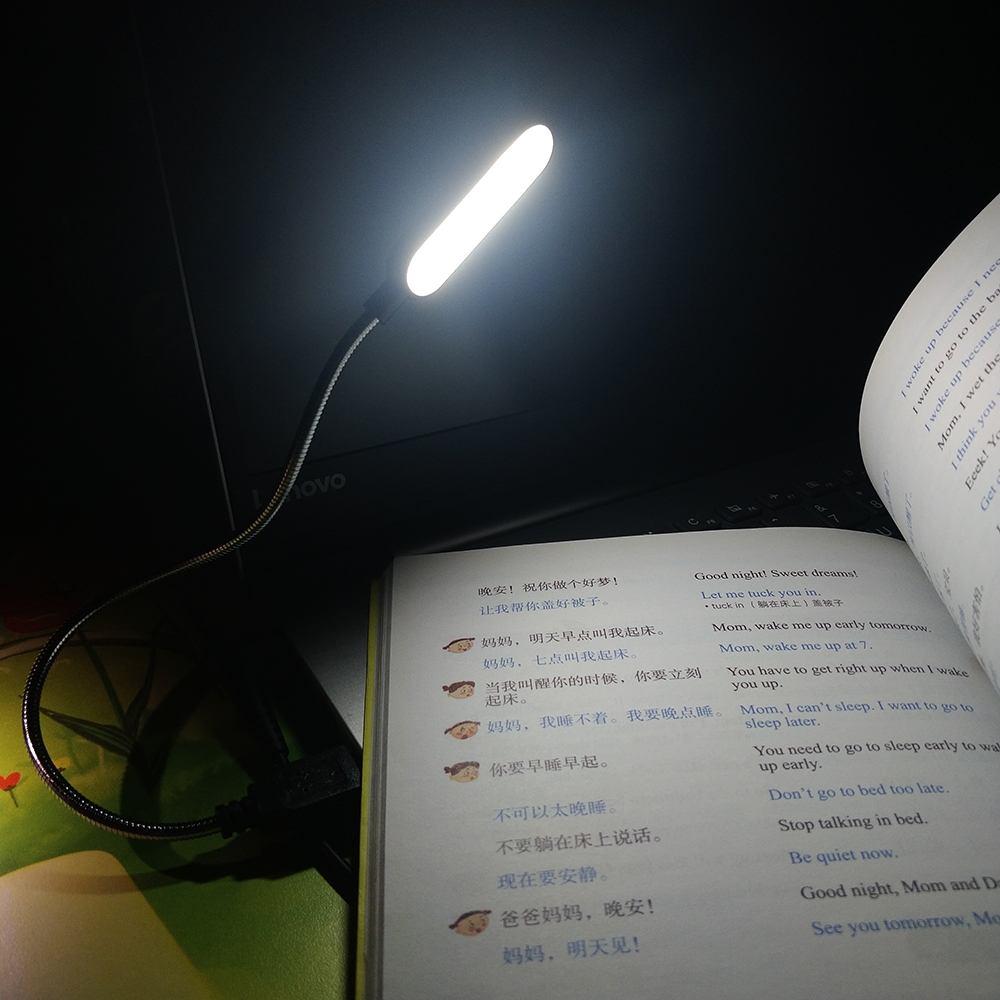 Flexible Tragbare USB Licht Helle Lesen Tisch Lampe 6 LEDs 5V USB Lampe Für Power Bank Laptop Notebook PC computer Helle