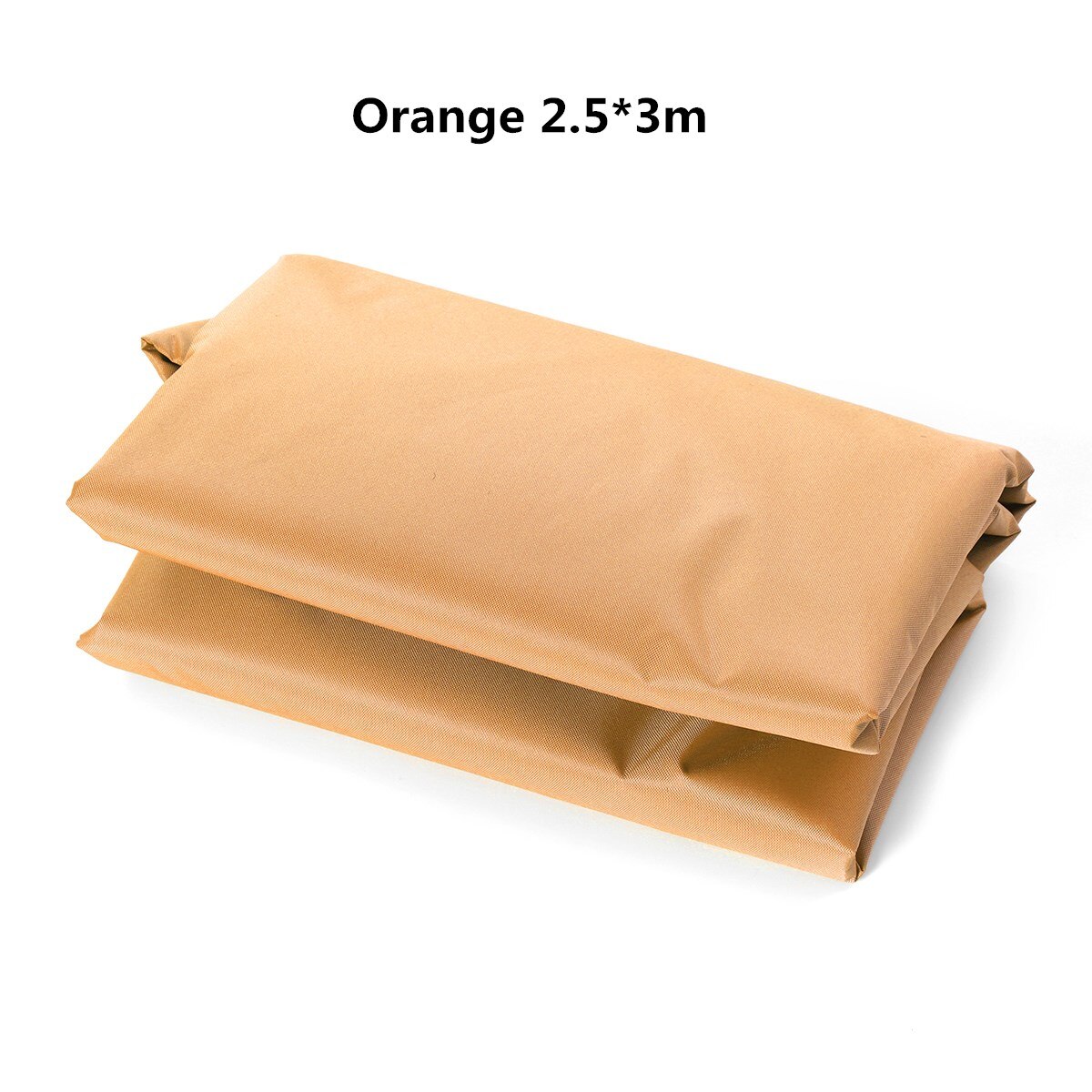 Solskærm sejlbutik udtrækkelig baldakin udendørs have hjem balkon sammenklappelig vandtæt markisebetræk solskærm sejlly: Orange 2.5 x 3m