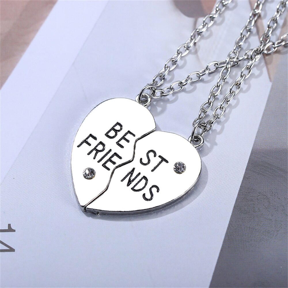 Beste Freund 4 Stück Halskette Frauen Schmuck BFF Freundschaft Anhänger Choker Schmuck Für Frauen Freies: 9