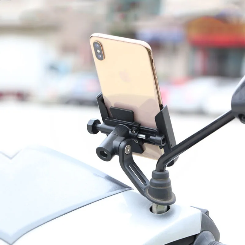 Soporte de teléfono móvil con mango CNC para motocicleta, accesorio para GPS, CBF 500, 600, 600S, 1000, CBF600, CBF1000, CBF500, CB600S, CBF125