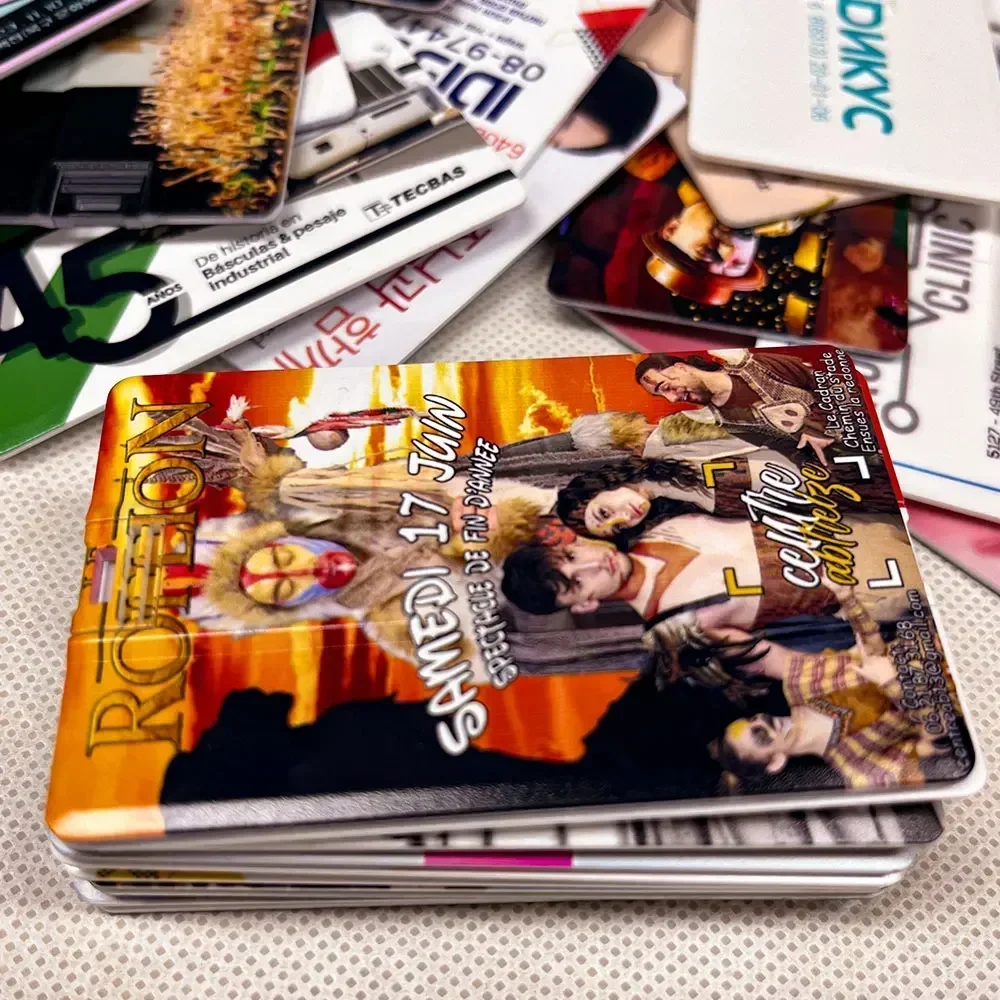 20szt/lot Karta kredytowa Pendrive USB 2.0 Pendrive 64GB 32GB 16GB 8GB 4GB Pamięć Pen Drive Usb Niestandardowe logo Prezenty biznesowe