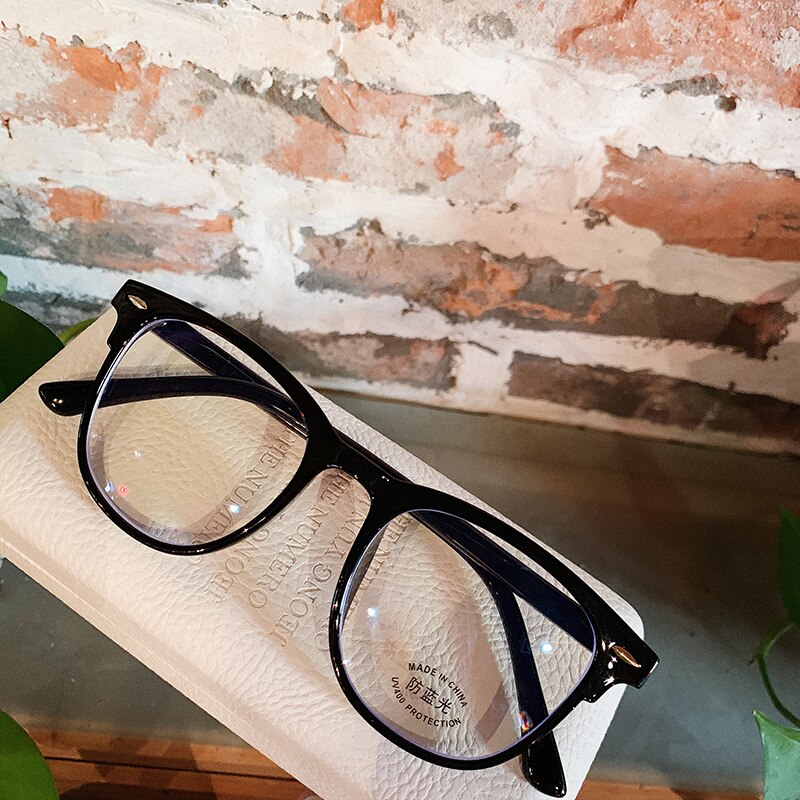 Women Glasses Frame Men Eyeglasses Frame Vintage Round Clear Lens Glasses Optical Spectacle Frame Transparent: ba