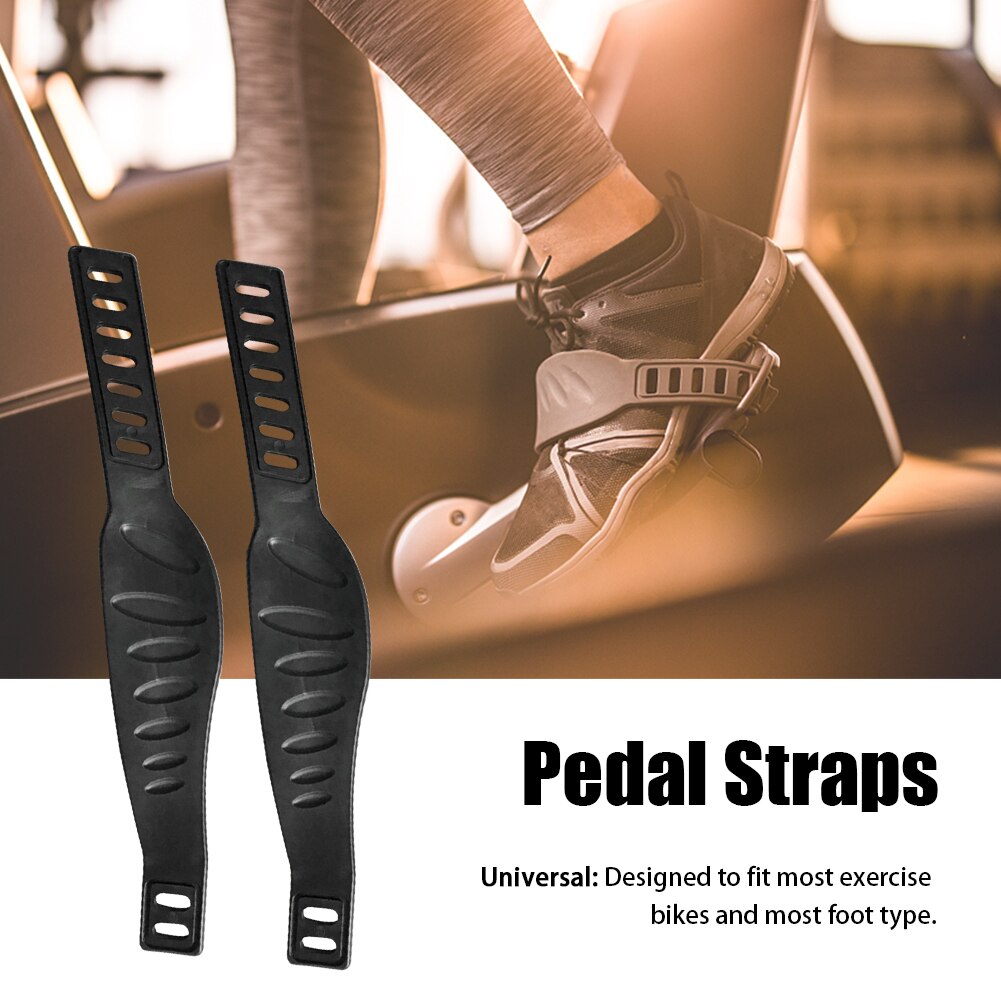 1pair Replacement Parts Exercise Bike Pedal Straps Bicycle Multifunction PP Universal Heavy Duty Home Gym Easy Install Fitness