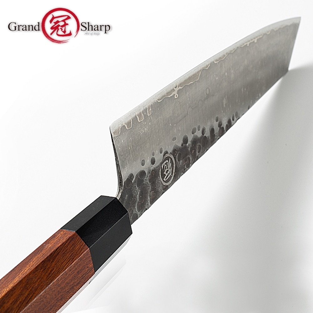 Japanilaiset keittiöveitset käsintehty kokin veitsi 3 kerrosta aus -10 japanilaista terästä 9 tuuman kiritsuke viipalointi kalanlihan ruoanlaitto työkalut