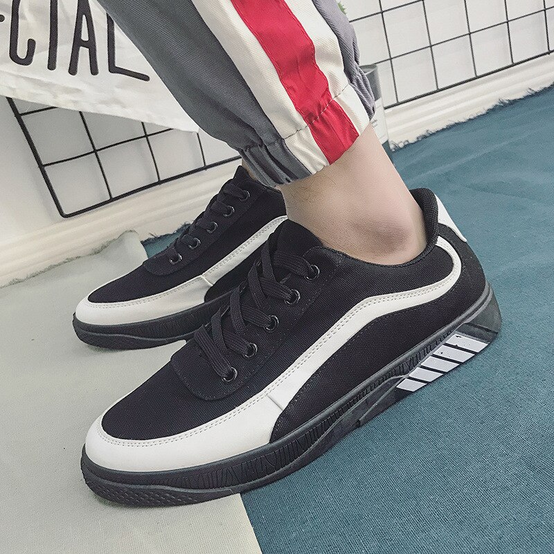 Herrskor spring tide skor canvas skor herr sportskor tyg skor andas skateskate skor fritidsskor