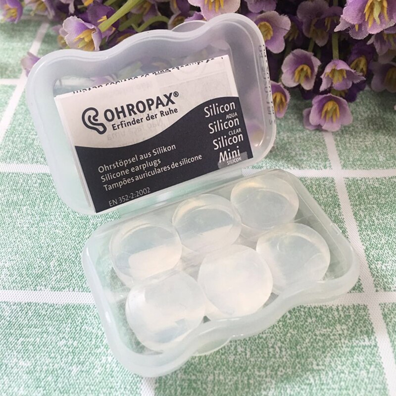 Protetor de ouvido para bebê, protetor de ouvido para crianças, natação à prova d' água, de silicone macio, para avião e dormir