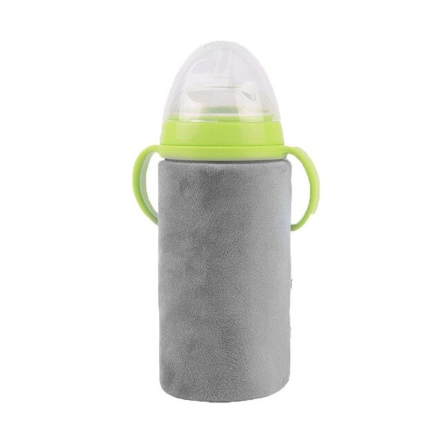Couvercle universel Portable USB | Sac isolant pour biberons de bébé, couvercle universel pour Interface USB, chauffe-biberon, sac isolé: gray