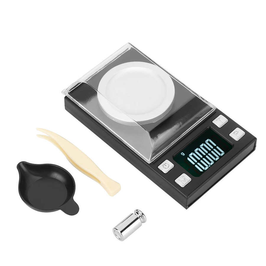 Chemistry Laboratory Tools Kitchen Measuring Tool 0.001g High Precision Portable Mini LCD Digital Electronic Scale: 100g Slash 0.001g