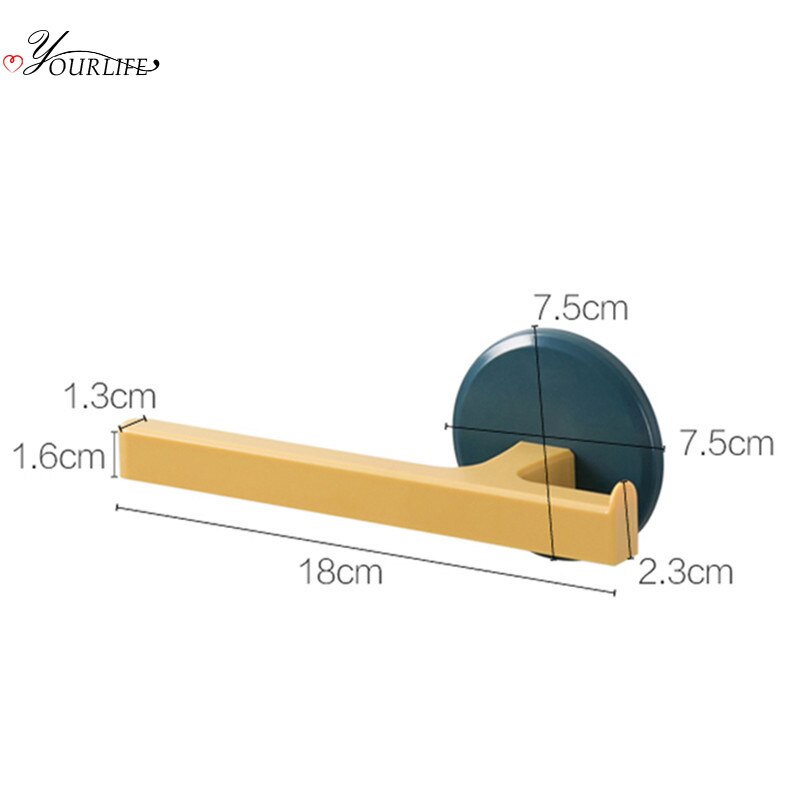 Oyourlife Wandmontage Handdoekhouder Plastic Handdoekenrek Badkamer Keuken Handdoek Opknoping Hanger Keuken Badkamer Organisator Plank