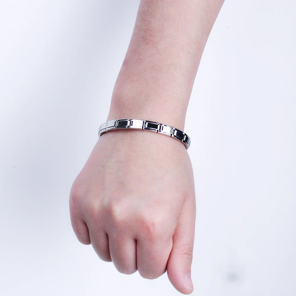 Hapiship Women Jewelry 7mm Width Color Stainless Steel Bracelet Bangle Girls Wedding G123
