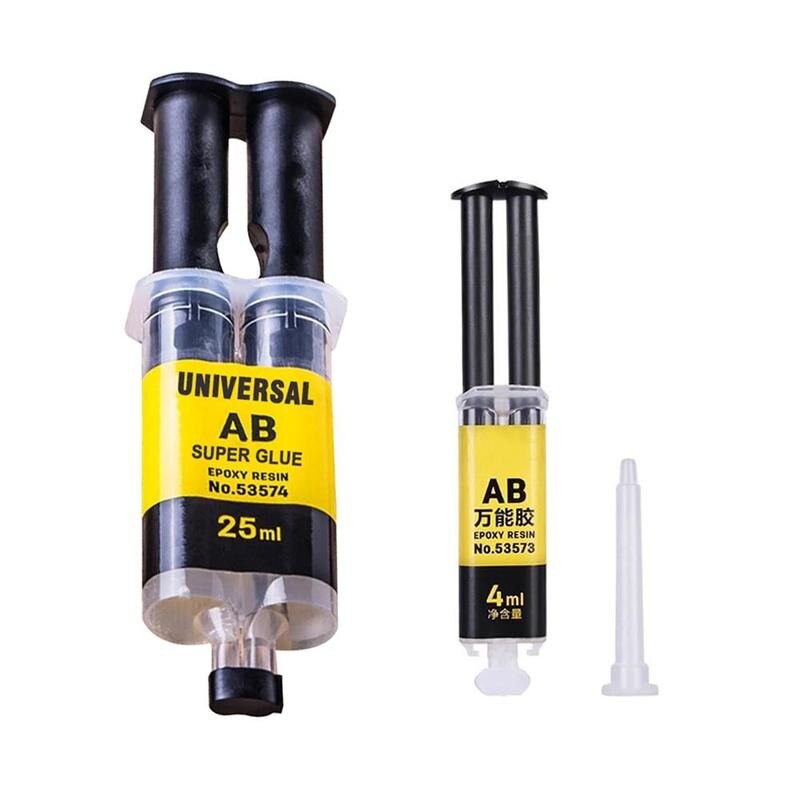 4/25ml nouvelle colle Ab colle adhésive haute résistance forte en plastique métal pierre céramique verre Ab pour réparation résine époxy bois Glu P6W5