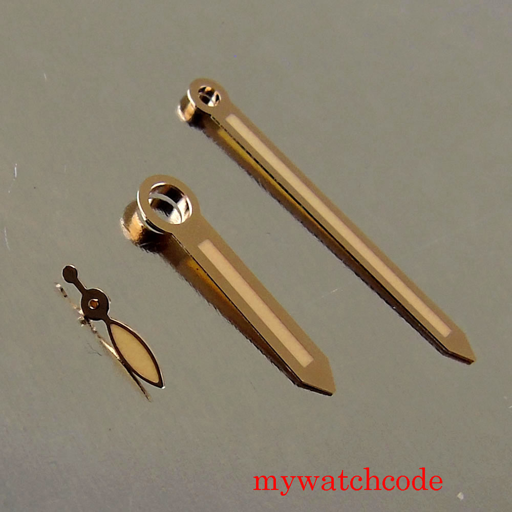 Watch Hands Fit ETA 6497 6498 Hand Winding Movement Rose Gold Plated Wristwatch Parts