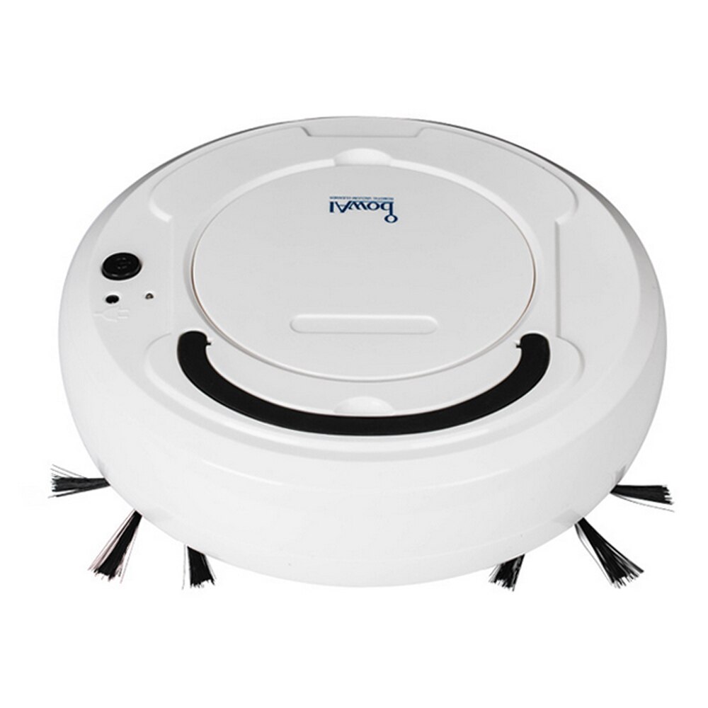 Behogar Robot Stofzuiger Usb Oplaadbare Automatische 1200Pa Sterke Zuigkracht Robot Stofzuiger Veegmachine En Mop Voor Thuis Vloer Schoon: White