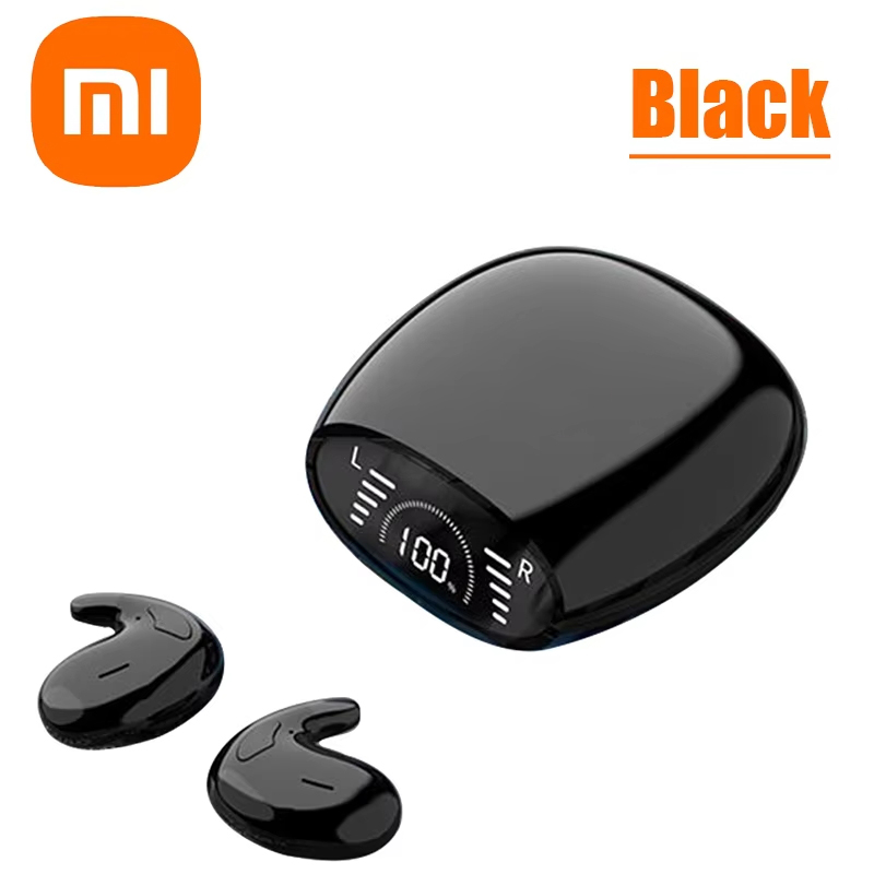 Xiaomi Invisible Sleep Headset Ipx5 Waterproof Wireless Bluetooth Earphone Earbuds With Mic For Phone Bluetooth 5.3 Headphones: Blue