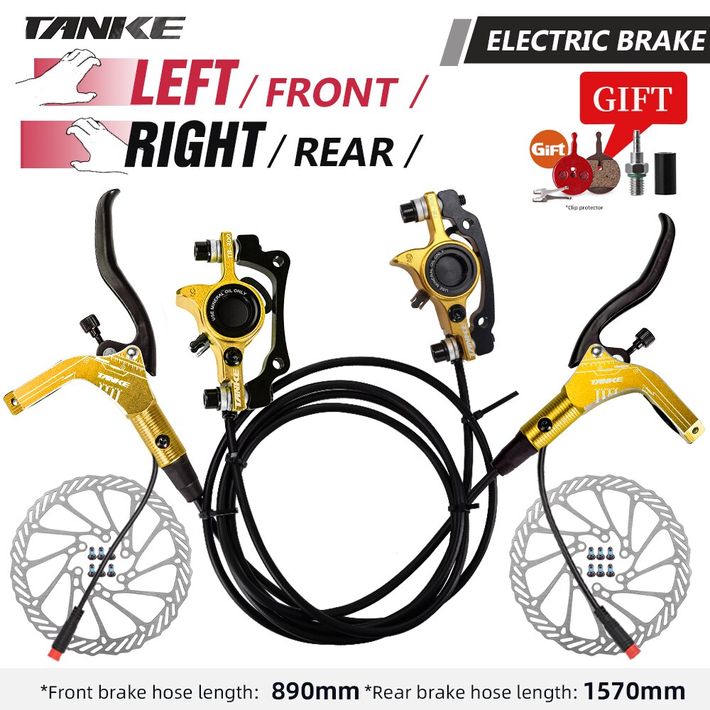 TANKE – jeu de freins à disque hydrauliques pour vélo et trottinette électrique, en alliage d&#39;aluminium, 160mm
