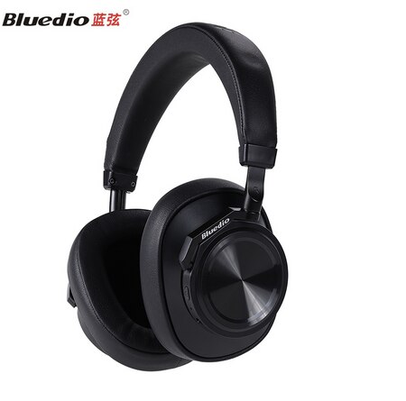 Bluedio  t7 trådlösa hörlurar aktiva brusreducerande bluetooth hörlurar användardefinierade originalheadset för mobiltelefoner: Svart bubbelpåse