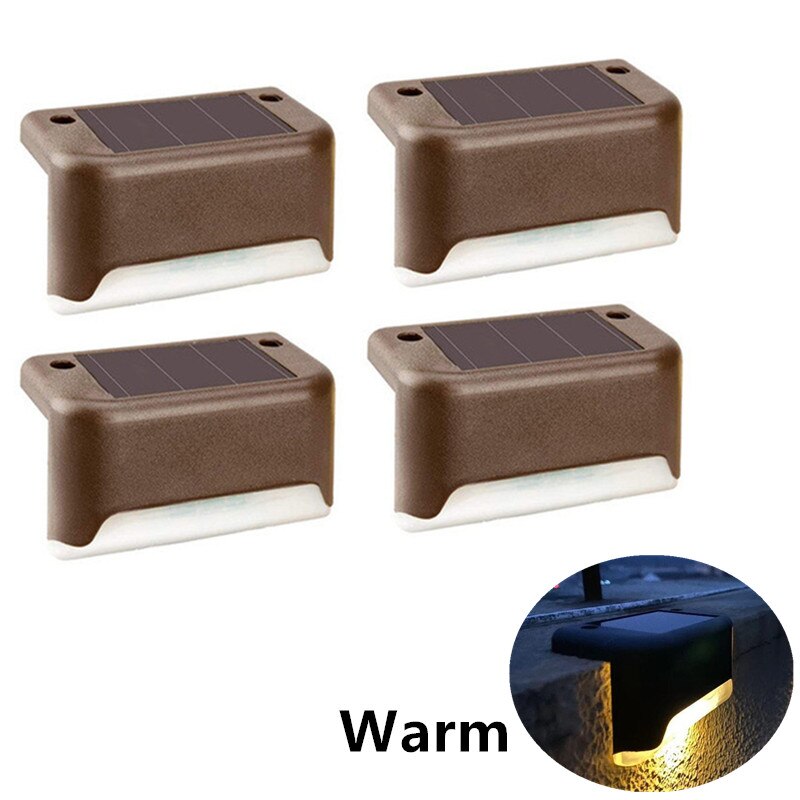 LED Wall Lamps Waterproof Indoor Outdoor Lighting Aluminum Wall Light For Home Bedroom Bedside Living Room Led Garden Porch: brown-warm light / 12pcs