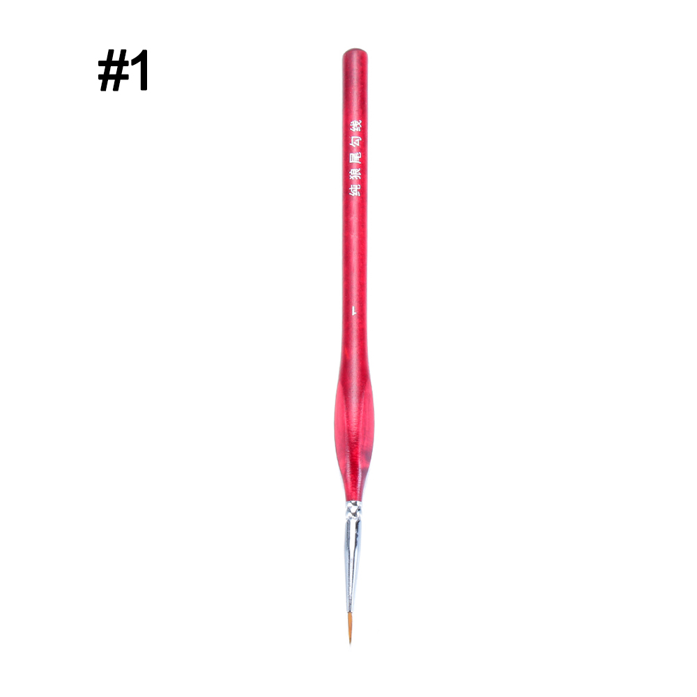 Pinceaux pour dessin Gouache à l'huile | 7 Types, brosse Fine professionnelle, Sable cheveux, brosse de peinture, fournitures miniatures: 1