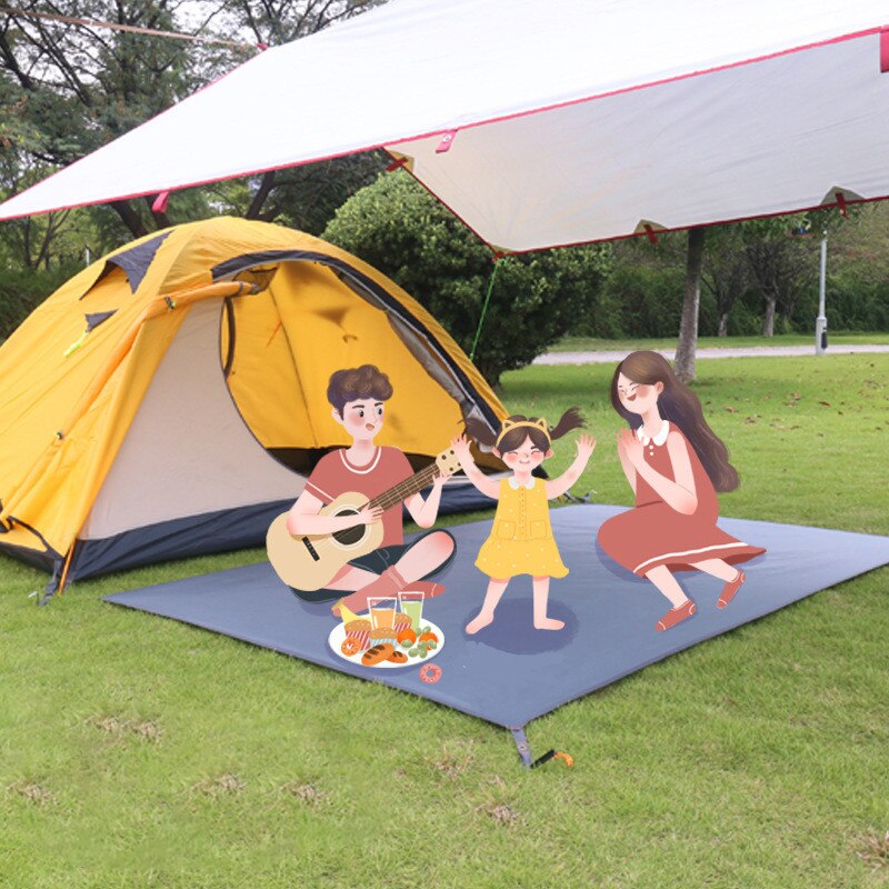 Manta de playa impermeable, colchoneta plegable para acampar, colchón ligero, alfombra Pinic, lona multifuncional, toldo para refugio del sol, Sábana de tierra