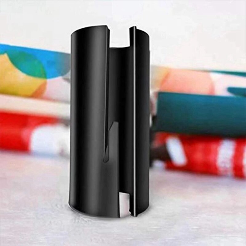 1Pcs Christmas Wrapping Paper Cutter Tool Tube, Kraft Craft Paper Roll Sliding Line Cut Trimmer for Xmas