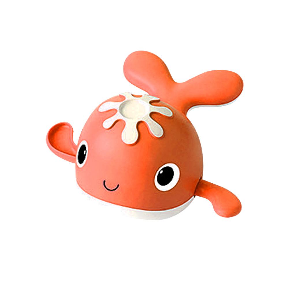 1Pcs Leuke Cartoon Animal Whale Klassieke Baby Water Speelgoed Baby Zwemmen Chain Clockwork Kinderen Strand Bad Speelgoed: Orange