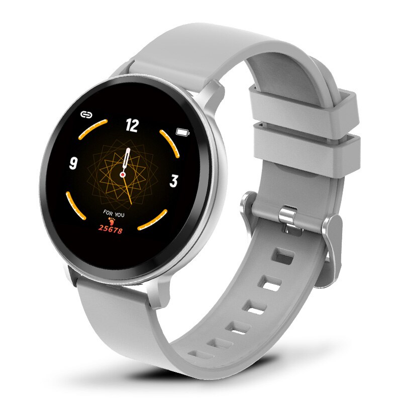 Smart Watch Women Waterproof Fitness Tracker Heart rate Blood Pressure Monitor Pedometer Sport Bracelet Smart wristband Fit bit: white