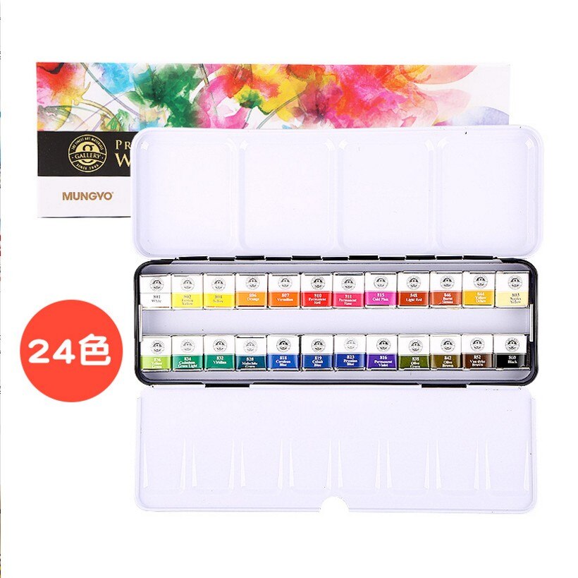 12 24 48 original korea mungyo solid akvarel kunst... – Grandado