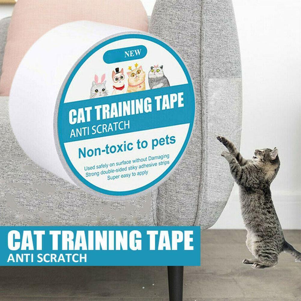 Safe Cat Scratch Deterrent Tape Anti-scratch Double Sided Sofa Protector For Carpet Furniture Couch Door Pet Training