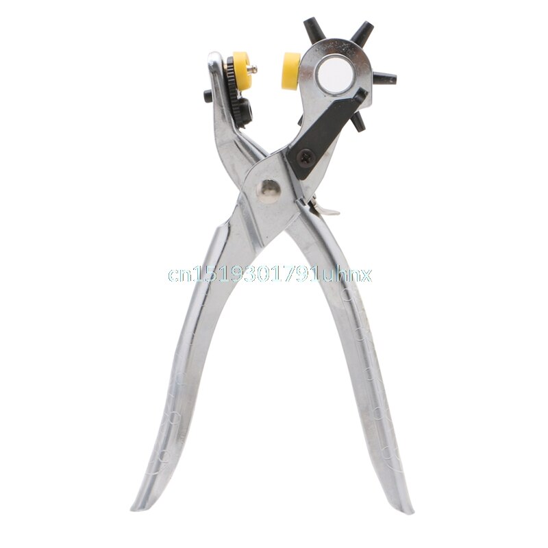Leather Holes Punch Pliers Tool Heavy Duty Revolving Belt Hand Pliers Eyelet