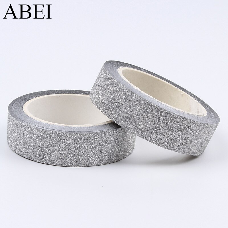 1.5 cm 10 yards/roll Glitter Zilveren Handgemaakte Tape DIY Kaarten Maken Scrapbooking Bruiloft Snoep Doos Decoratie Versiering