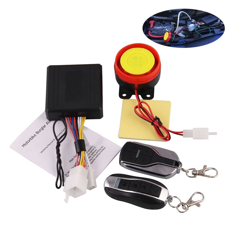 1 Set Remote Control Alarm Motorcycle Security System Motorcycle Anti-Theft Protection Bike Moto Scooter Motor Alarm System