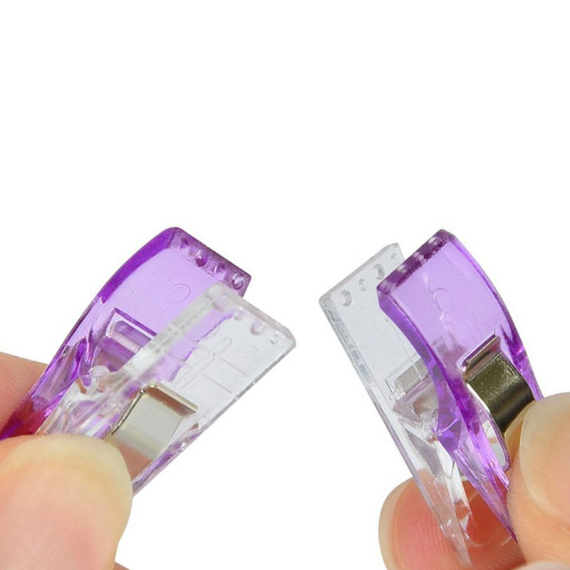 50 stuks/set randklemmen quilt quiltklem doe-het-zelf knutselwerkjes plastic clips veelkleurige patchworkklem kledingklem naaiaccessoires