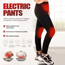 Pantalones térmicos con calefacción eléctrica USB, calentador para esquí corporal, ropa de fisioterapia para invierno