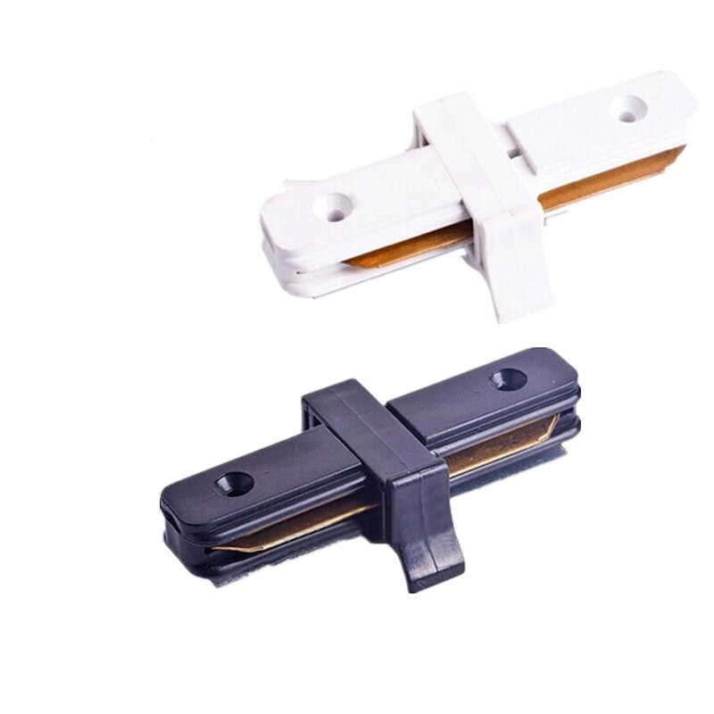 4 stks/partij 0.5m 1m Zwart Wit 2 Draad Spoor Rail Voor Track Lichten Aluminium Iluminacao Rail Verlichting Led spots Rail