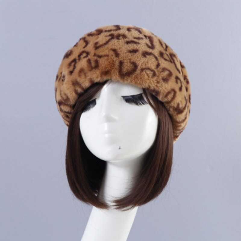 Femmes hiver fausse fourrure plus casquette russe pour les filles de épais moelleux vide haut russe casquette automne oreillette en plein air Ski chapeaux