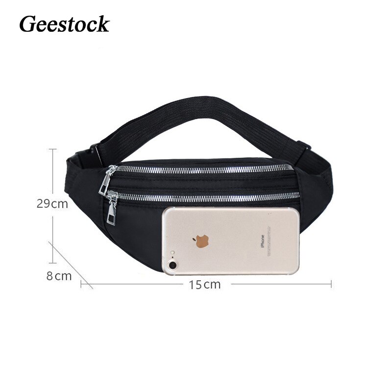 Gestock – sac banane en Nylon pour femmes, sacs à bandoulière décontractés unisexe, sac banane de hanche, sac de ceinture de voyage, sac à main de Sport