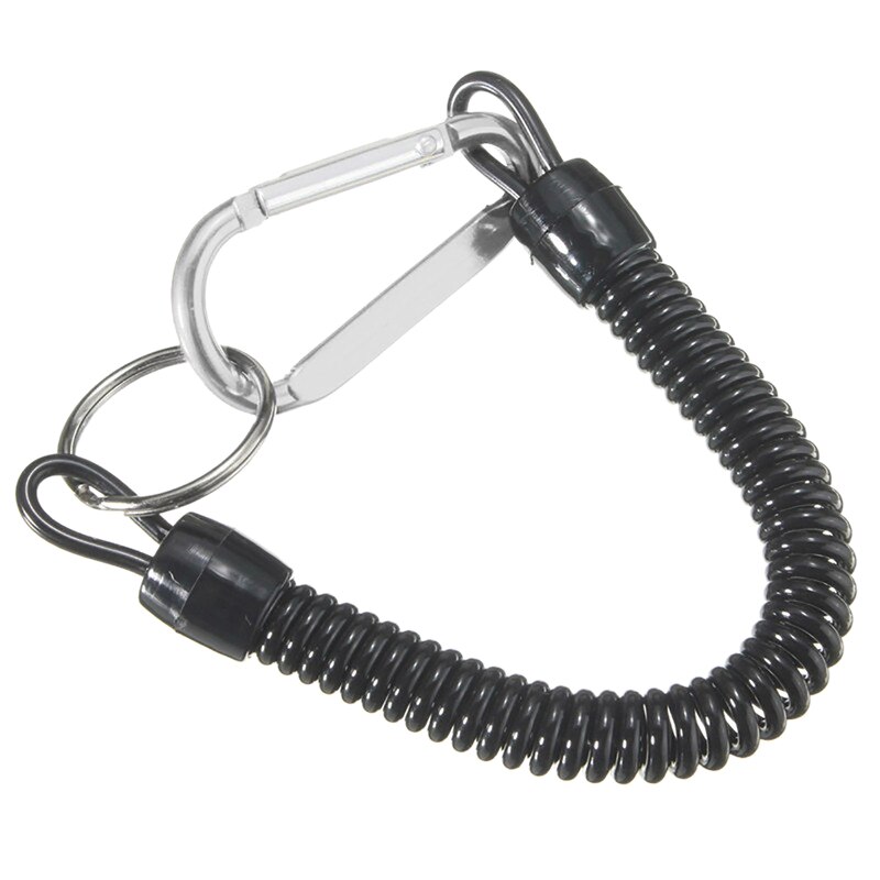 Cordones de pesca cuerdas de navegación Kayak Camping pinzas seguras Lip Grips aparejos herramientas de pesca accesorio de pesca mosquetón: Silver