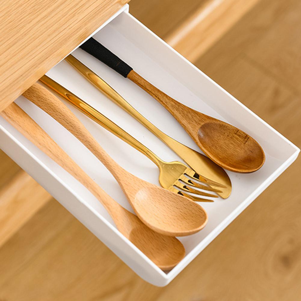 Storage Drawers Hidden Under the Table Organizer Pen Stationery Storage Box Drawer Pencil Holder Household Office Organization