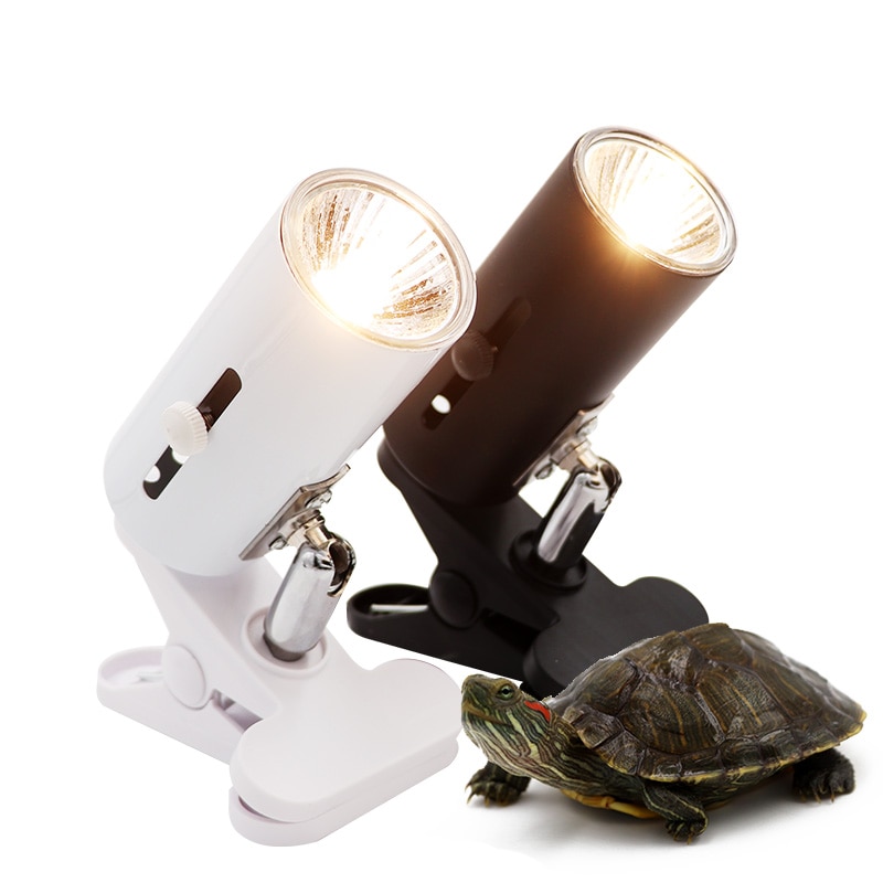 Uva + uvb kæledyrs krybdyr lampesæt klip-på keramisk lysholder skildpadde basking uv opvarmning lampesæt skildpadder firben belysning 220v