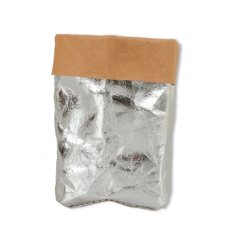 Hergebruik cosmetica organizer kraft papieren zakken multifunctionele thuis opbergtas wasbare kraft papieren zak planten bloemen potten vaas,.