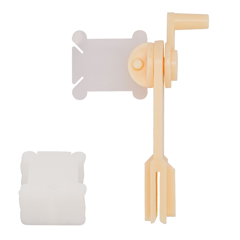 Plastic Floss Bobbins with Floss Bobbin Winder Cross-Stitch Card Thread Holder DIY Embroidery Floss Organizer Sewing Accessories